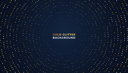 Naklejka premium Dark abstract background with overlap layers. Glitter dots element