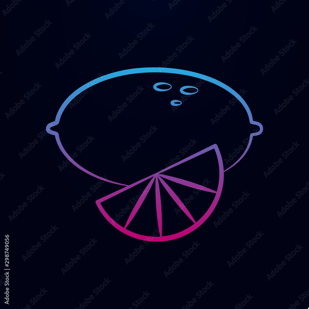 Aufkleber lemon nolan icon. simple thin line, outline vector of tea icons for ui and ux, website or mobile app