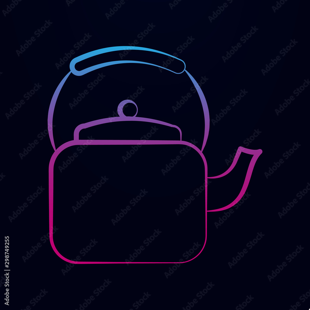 Aufkleber teapot nolan icon. simple thin line, outline vector of tea icons for ui and ux, website or mobile ap