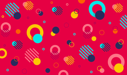 Mega set of memphis design elements, template for your project. Big colorful vector collection