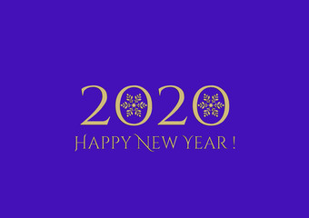 2020, golden, showflakes