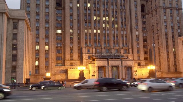 The building of the Ministry of Foreign Affairs (MFA) in Moscow, Russia