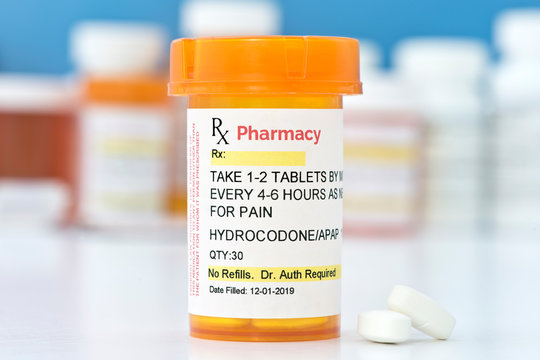 Hydrocodone Prescription Bottle