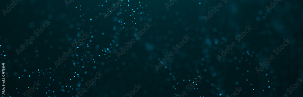 Poster dust particles. abstract background of particles. 3d rendering. dots background. futuristic digital 