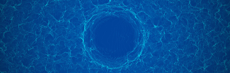 Space-time portal. Abstract red grid wormhole. Futuristic 3d portal. Cosmic wormhole. Funnel-shaped tunnel. Spiral Technology. 3d rendering.