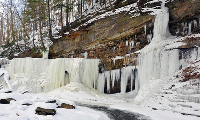 Frozen Great Falls at Tinker Creek