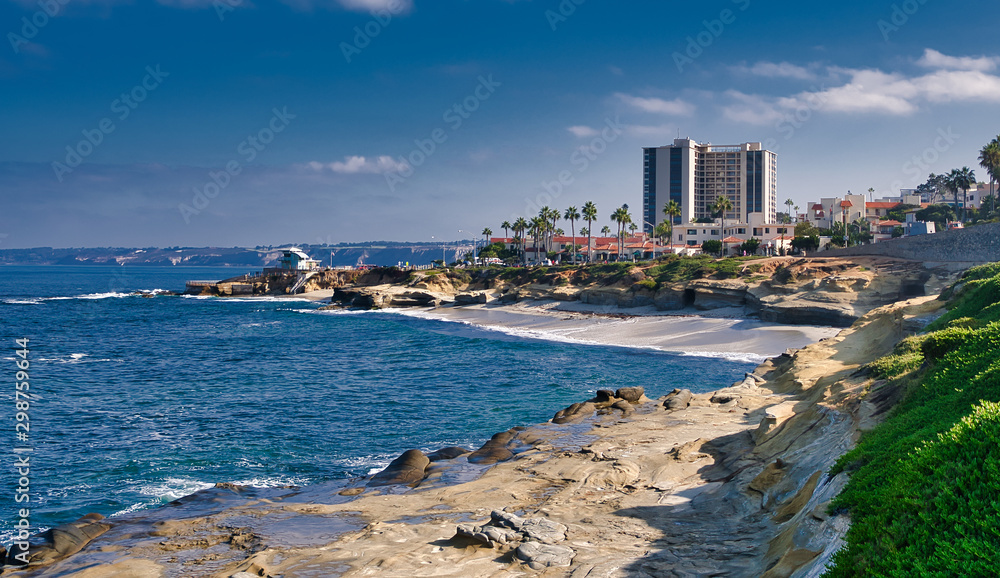 Wall mural 2019-10-08 la jolla california shore line in october