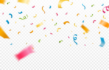 Abstract background. Party, Celebration or special birthday background with golden shiny glitters or ribbon falling in gradient background. Creative and Modern design in EPS10 vector illustration.