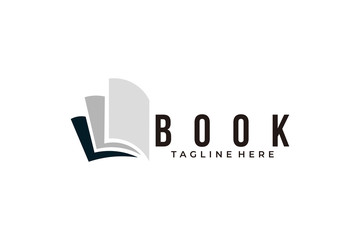 book logo icon vector isolated
