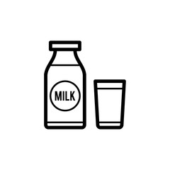 Milk icon trendy