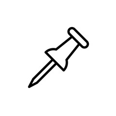 Push pin, thumbtack icon