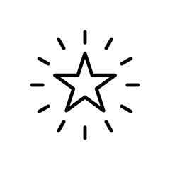 Star sparkle signage icon trendy
