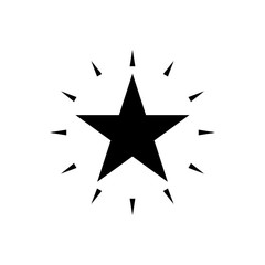 Star sparkle signage icon trendy