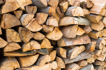 Stacks of Firewood.