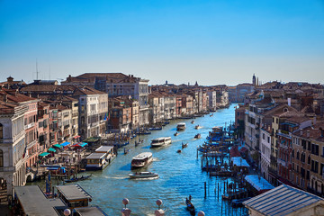 Fototapeta na wymiar View from Fondaco dei Tedeschi Venice Italy