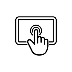 Touch screen icon