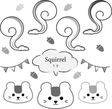 りす シマリス 顔 シルエット 7種類 セット モノクロ どんぐり シンプル キュート イラスト Stock Vector Adobe Stock りす シマリス 顔 シルエット 7種類 セット モノクロ どんぐり シンプル キュート イラスト Stock Vector Adobe Stock