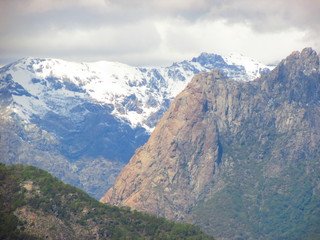 Montañas nevada. Cordillera de los Andes, Chile