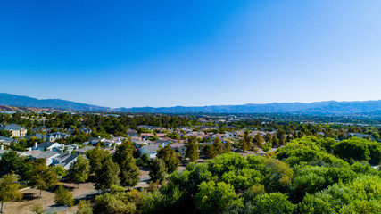 Fototapeta na wymiar Los Angeles Suburb- Santa Clarita Aerial View