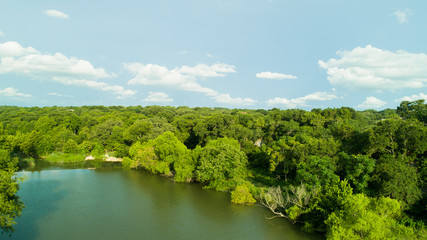  Flowing Texas Creek Aerial-Hill Country Creek