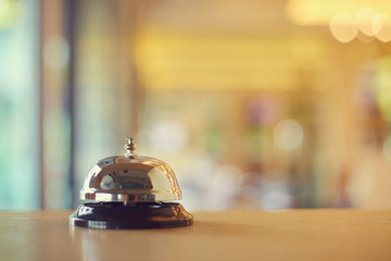Bell service on blurred background