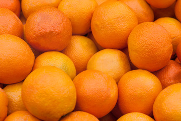 Organic orange at the market