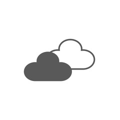 Cloud icon vector isolated on white background. Weather symbol for your design, logo, application, UI.