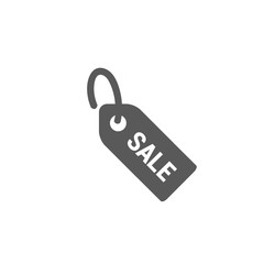 Sale tag icon vector isolated on white background