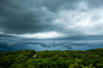 thunder storm sky Rain clouds
