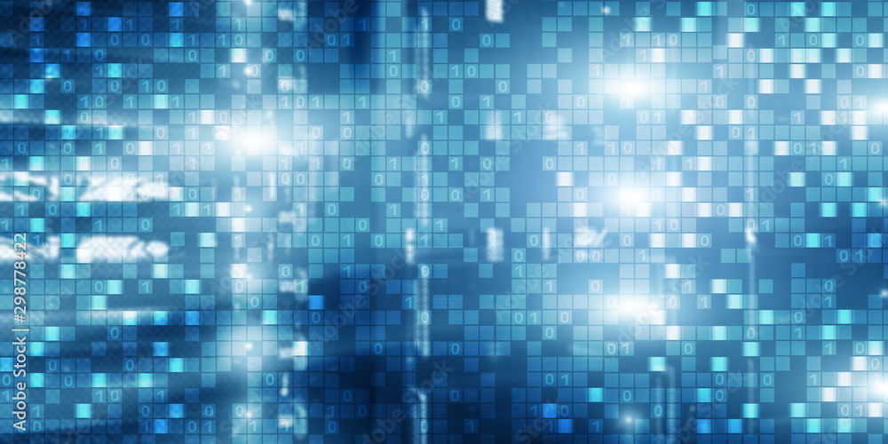 Poster digital background matrix information technology and internet concept