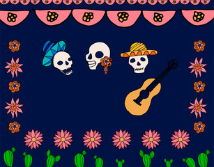 doodle banner for the day of death.
