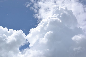 blue sky with white clouds