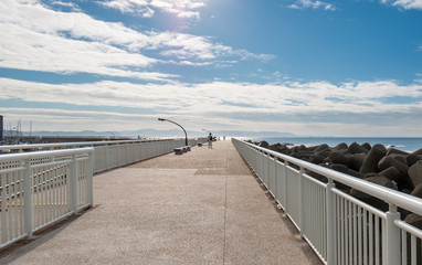 海沿いの遊歩道