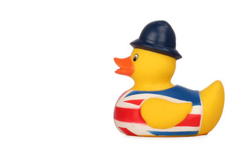 rubber duck on white background