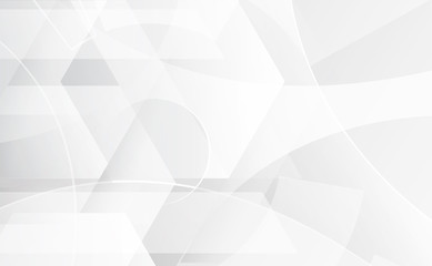 Abstract grey and white tech geometric corporate design background eps 10.Vector illustration