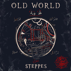 old world map illustration graphic design 