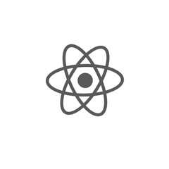 atom icon vector