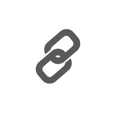 Chain icon vector isolated on white background Connection symbol for your design, logo, application, UI.