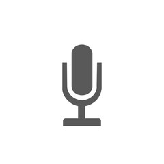 Microphone vector icon isolated on white background, for your design, website, logo, application, UI.