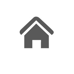 Home icon vector isolated on white background for your design, logo, application, UI.