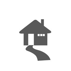 Fototapeta na wymiar Home icon vector isolated on white background for your design, logo, application, UI.