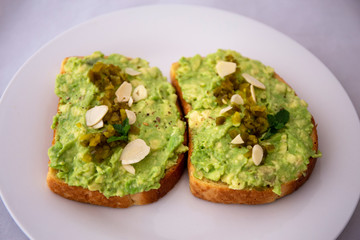 Avocado Jalapeno on Bread