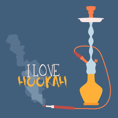 Illustration of hookah for Smoking