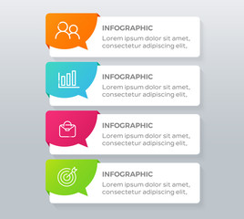 Business Infographic. Abstract elements of graph, diagram with steps, options, parts or processes