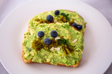 Avocado Jalapeno on Bread