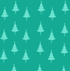 Abstract christmas trees vector illustration with colored background