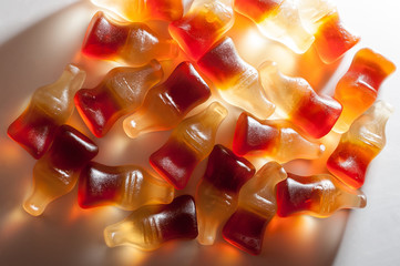 Cola bottle gummy candies