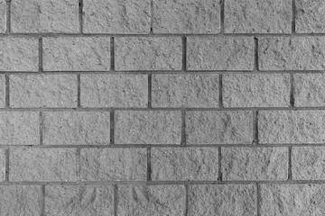 White brick wall at front view