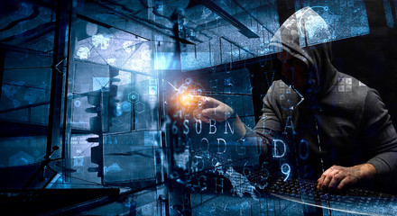 Privacy safety concept . Mixed media