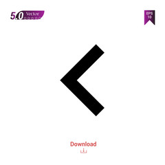 Outline Black keyboard-left-arrow-button icon vector isolated on white background. Graphic design, material-design icon, mobile application, logo, user interface. EPS 10 format vector